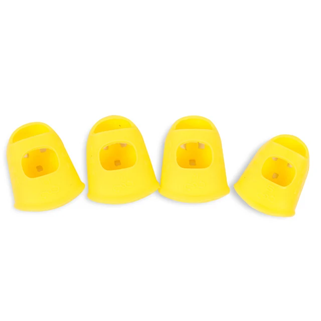 Color Fingertip Protection Covers Caps in 3 Sizes Beginner Playing Ukulele Electric Guitar Finger Protector