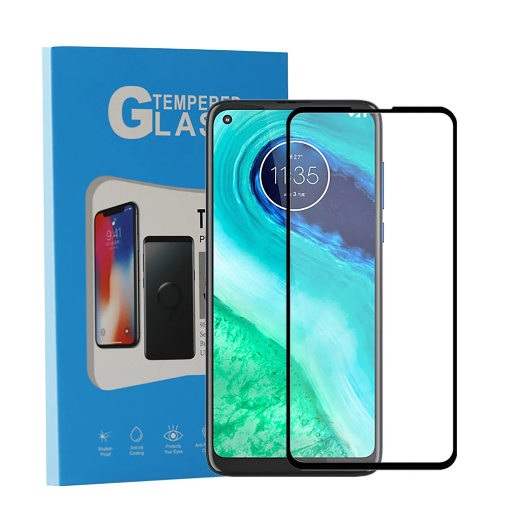 
2020 best selling full cover mobile phone accessories tempered glass screen protector for Motorola Moto G8 Power Lite G Pro 