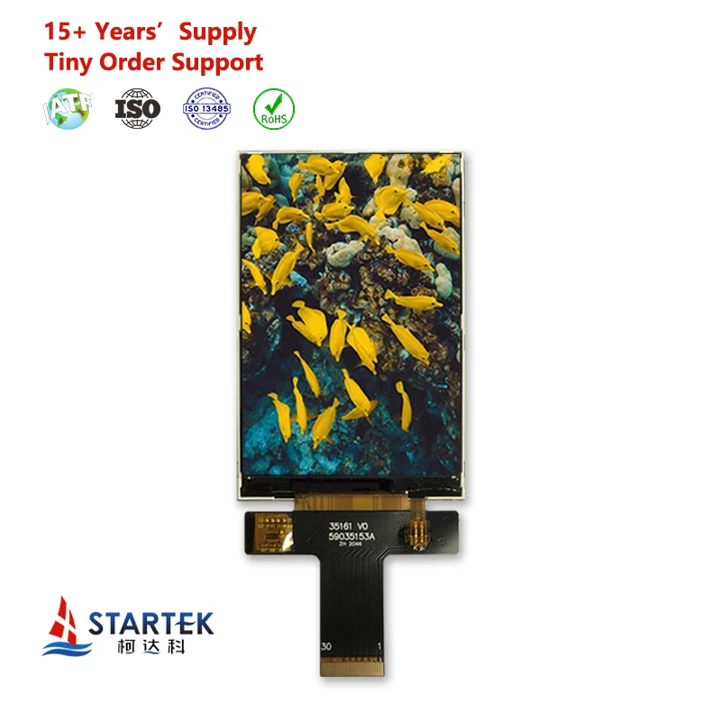 3.5 Inch 320x480 Resolution MCU Interface 480 brightness IPS TFT LCD Display Transmissive TFT LCD Module