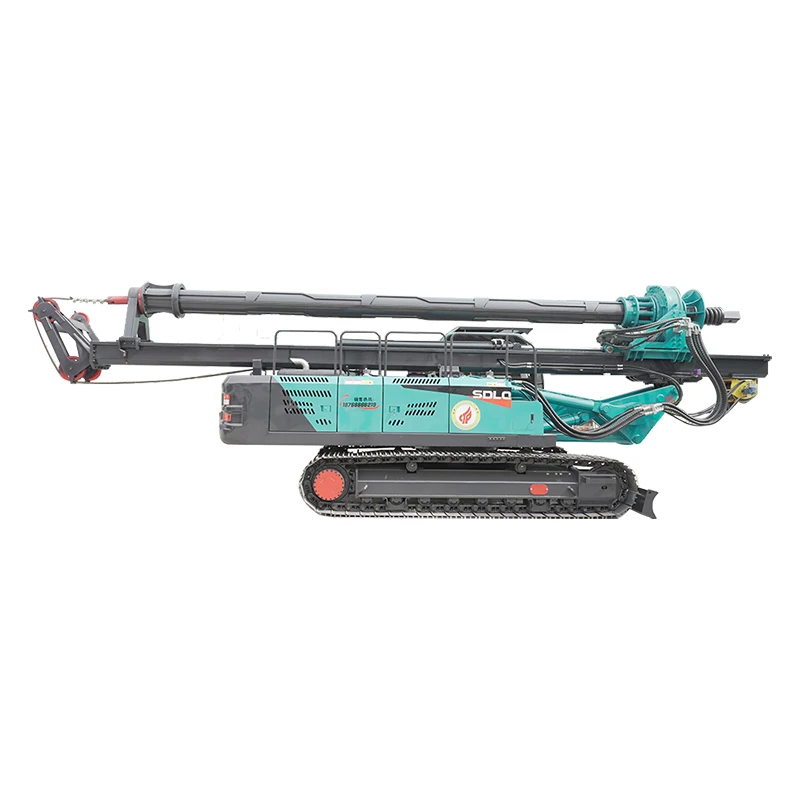 SDLQ LQR130 Mini Hydraulic Guardrail Pile Driver 1500hp Drilling Rig Same Style Machinery Sunward Rotary Drill Machine Portable