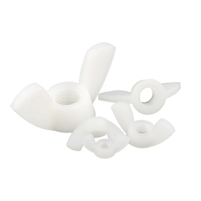 Nylon Butterfly Nuts Plastic Horn Type thumb Nuts Black Wing plastic Screw Nuts