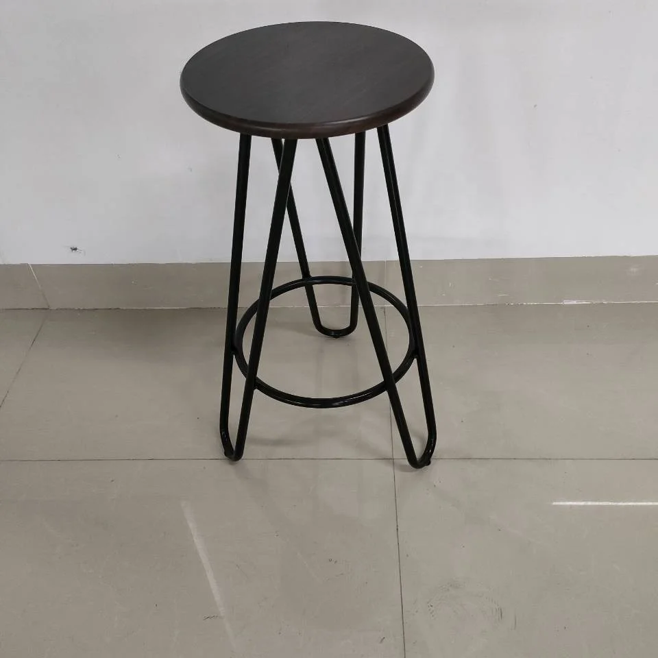 Economic commercial metal counter height bar stools with MDF seat