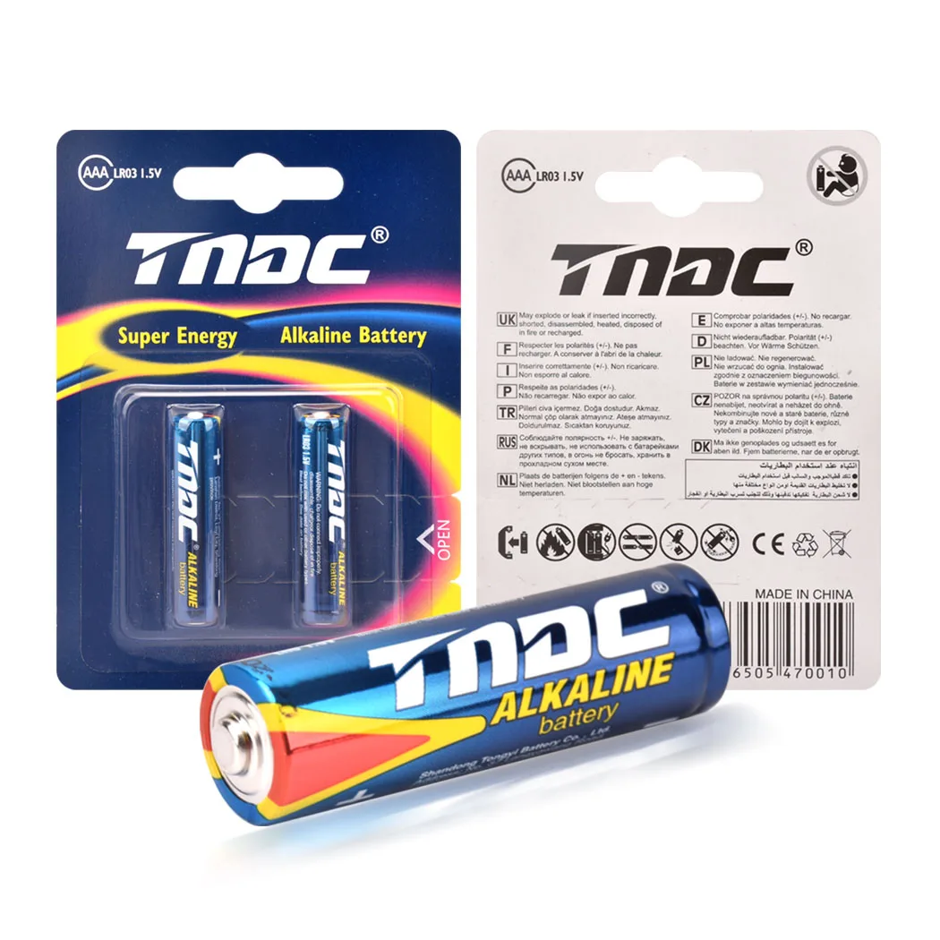 High-performance 140 minutes Capacity LR03/AAA no. 7 ultra alkaline batteries