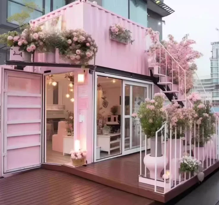 Netflix container activity room studio creative tourist attractions florist prefabricated container house