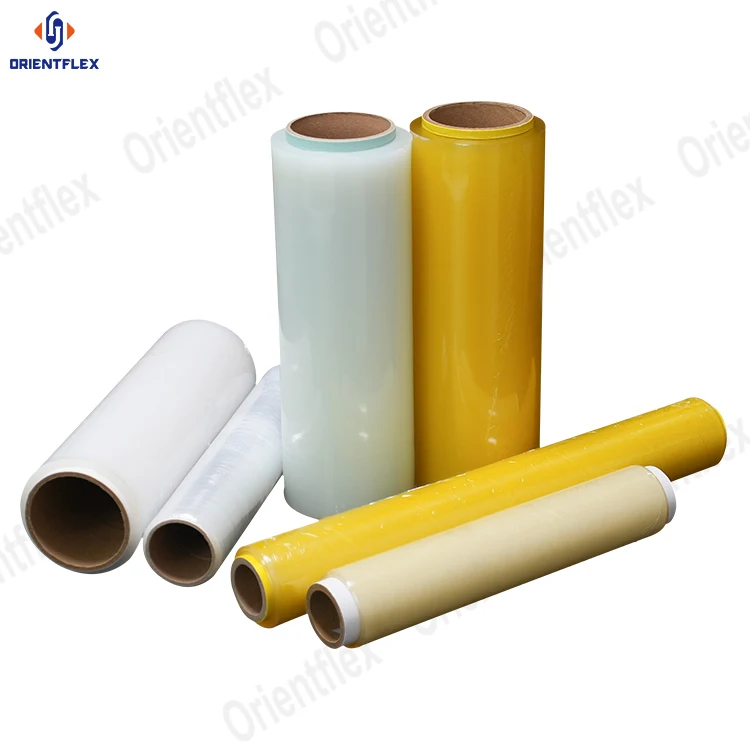 25 Mm Eco Static White Pvc Food Warp Cling Film Line 1000M Cusotm Logo 24Inch 300 M