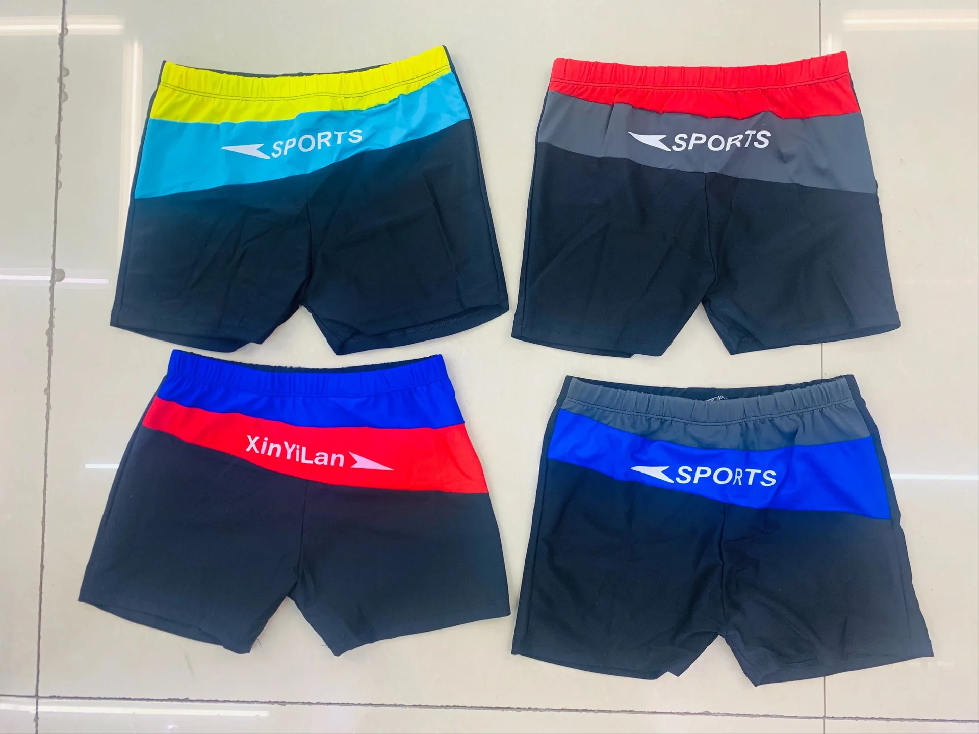 Wholesale One Piece Children Beachwear Boys Swimwear Trunk Boardshorts Kids Brief Swim Short for 25kgs - 45kgs Boys
