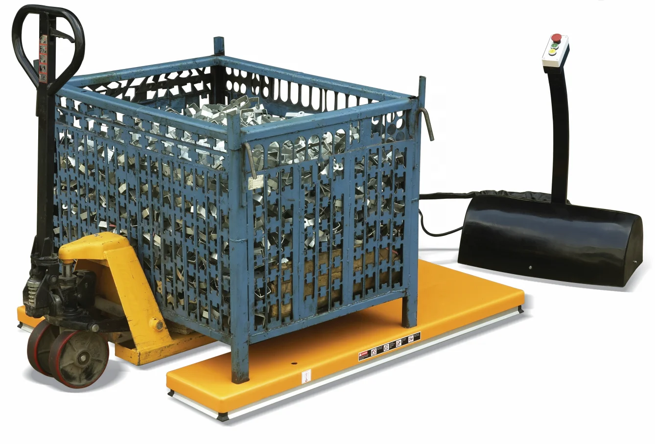 Low Profile 1.0/1.5tons U-shape Stationary Electric Lift Table Min. Height 85mm 105mm Ground-mounted Automatic Platform Lifter