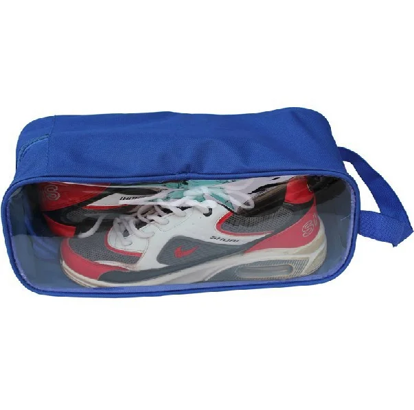 Custom Waterproof Oxford outdoor travel zippered shoe bag sport shoe pouch bag