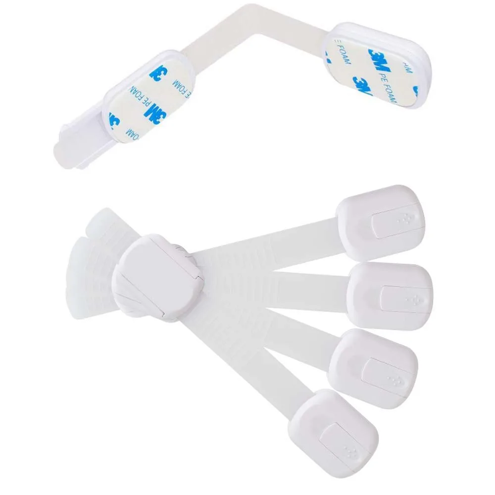 Child Safety Strap Locks Baby Locks for Cabinets and Drawers, Toilet, Fridge