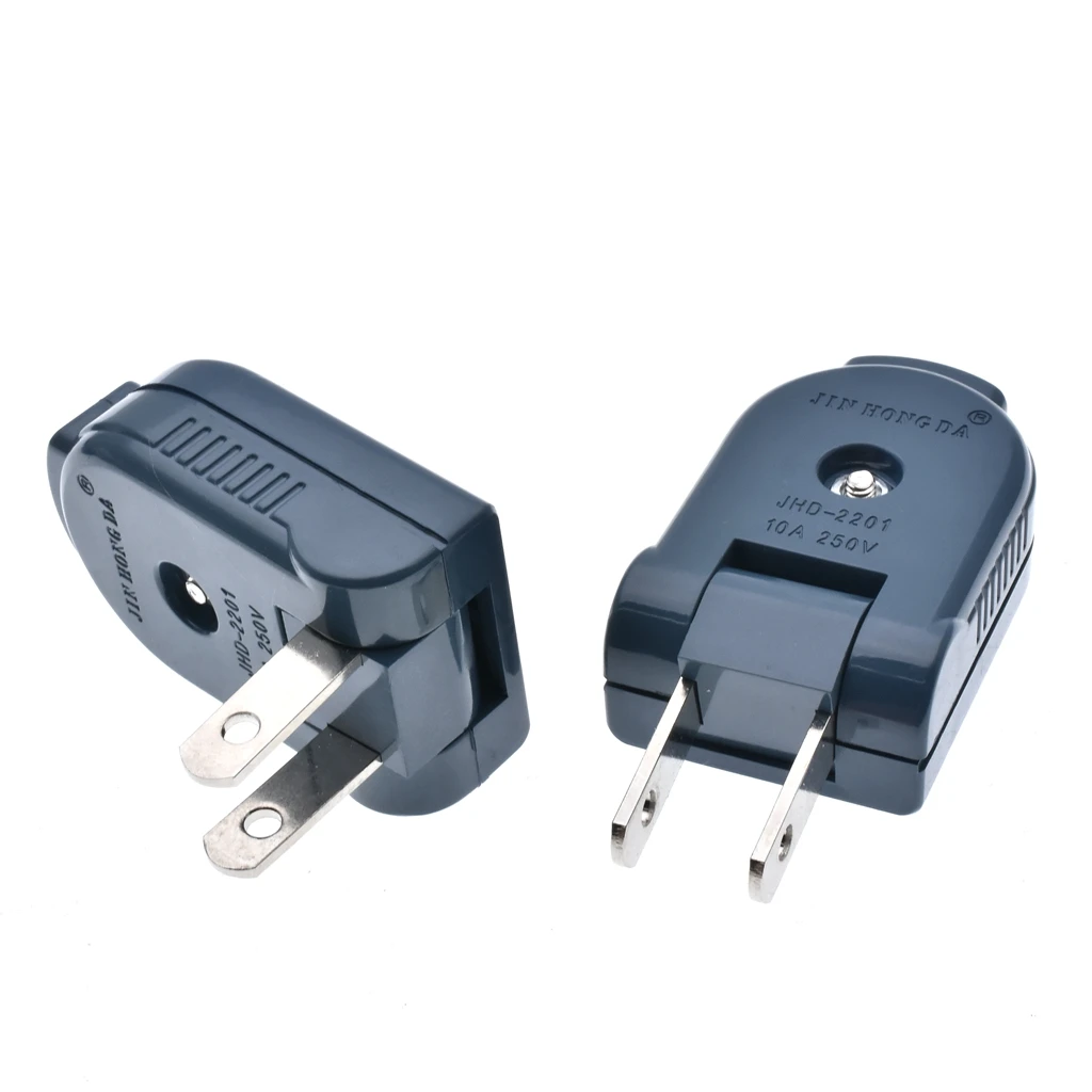 90 degree rotary power plug and socket, American connection with two flat foot joint JHD-2201 JHD-2202