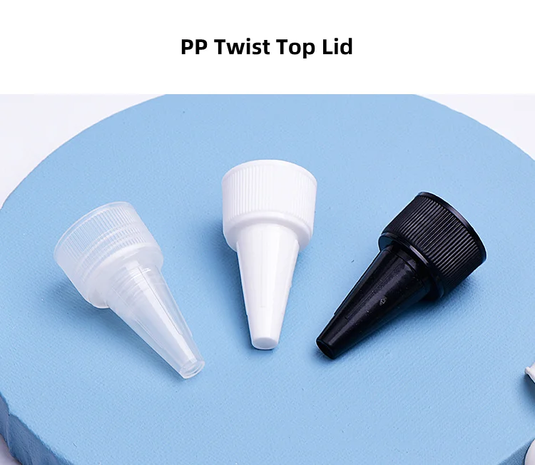 High Quality 50ml Round Shoulder Green Liquid Hair Oil Conditioner Shampoo Squeeze Plastic Bottles with Twist Top Applicator