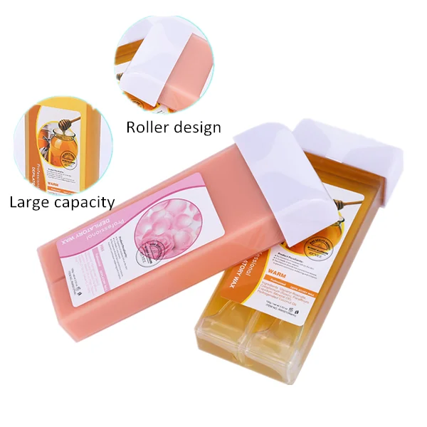 Hot Selling Private Label 100ml Hair Removal Roll On Depilatory Wax Pen Cartridges Heater Wax For Cartridge Wax Refill