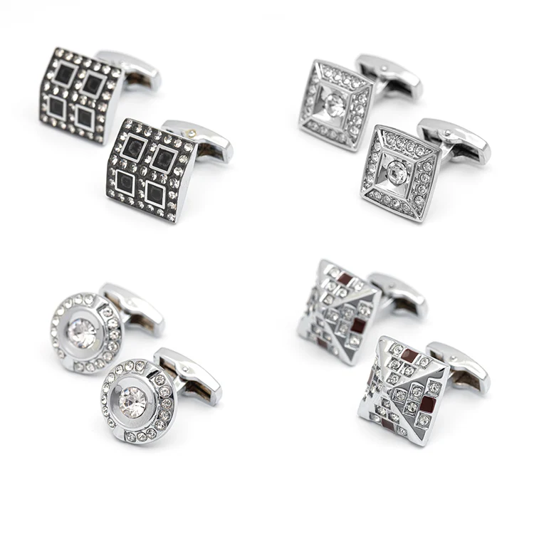 Cufflinks Available in 4 Silver alloy Cufflinks