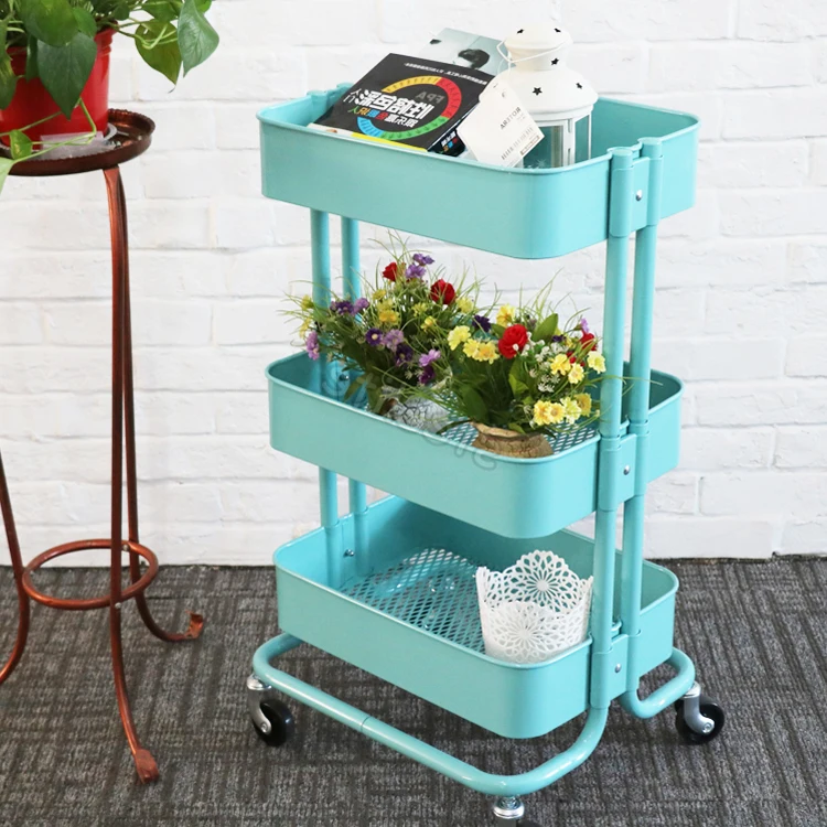 Best Storage Design Steel Metal Storage Cart Keuken Trolley Make Up Organizer Trolly