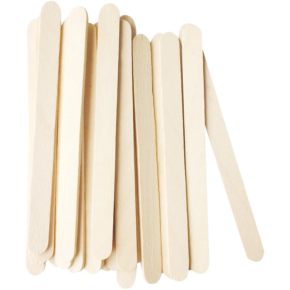 Wholesale eco friendly round wooden popsicle ice cream sticks 114mm with smooth surface