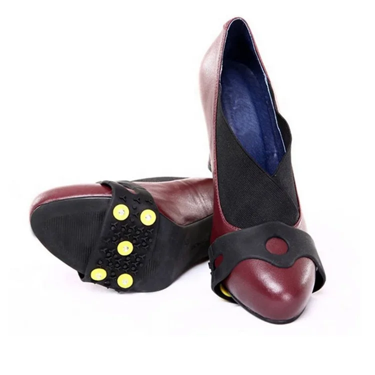 New 2021 Free Sample Crampons safety shoes climbing Grips Snow Rubber Anti Slip Crampons Silicon Shoes Spikes