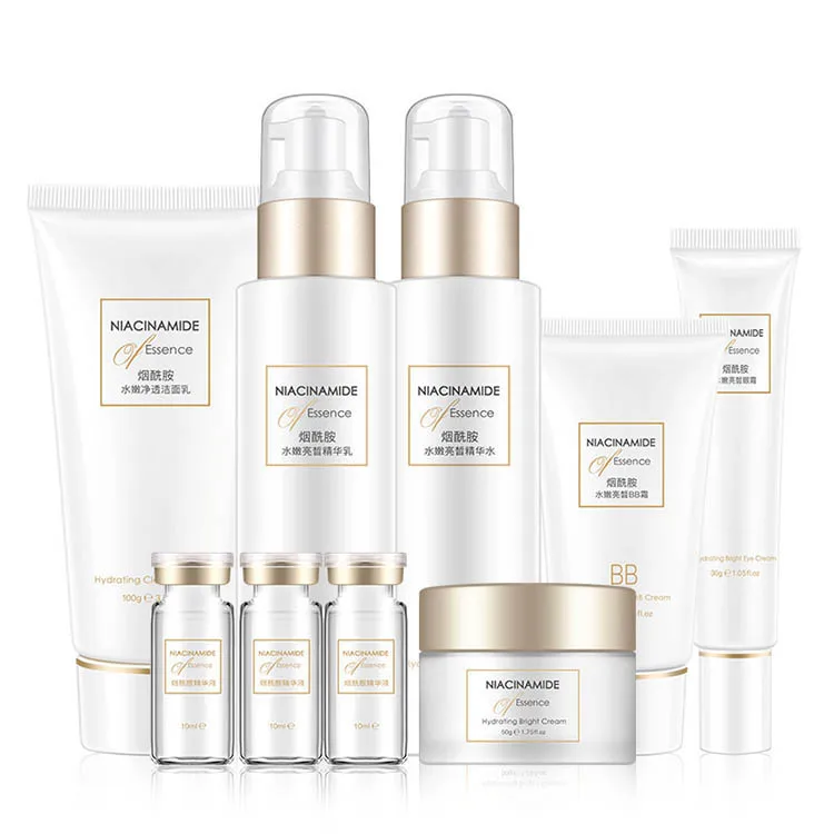 Factory wholesale price facial care vitamin c anti aging 24k gold skin care set