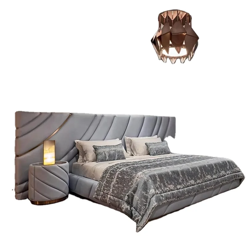 Furnistyle Deux Personne King Queen Size Lit De Luxe Italian Design Bed King Size Luxury Bedroom Sets Furniture Beds For Hotel