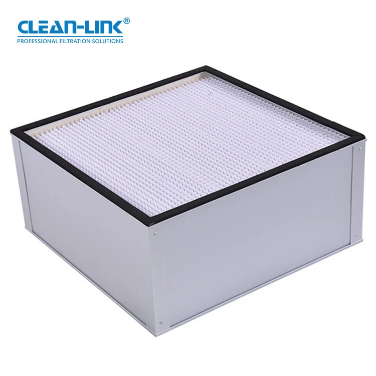 Industrial Galvanized Frame High Efficiency Pleated hepa h10 h11 h12 Air Filter