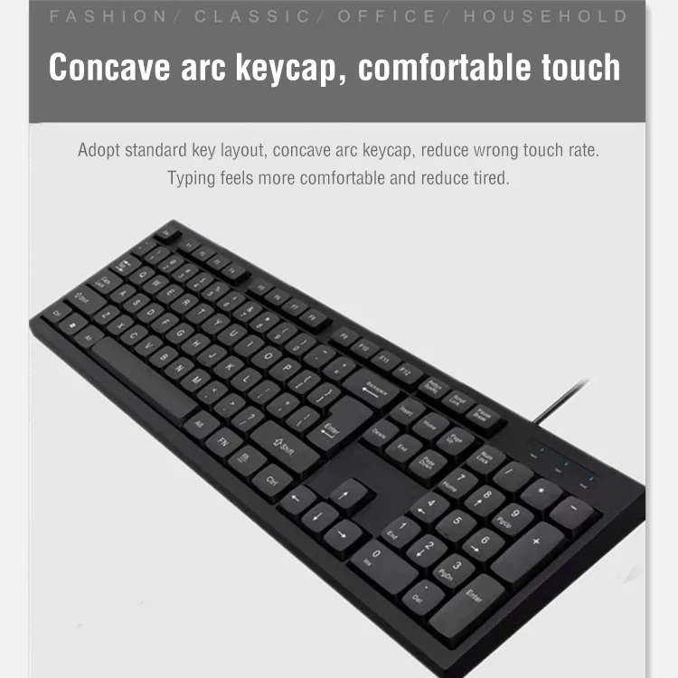 Factory Supply Laptop Desktop Computer Office Business Mouse and keyboard Combo Wired Keyboard and Mouse Set