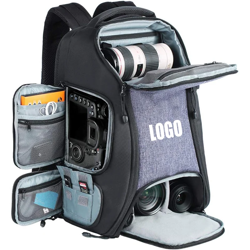 Custom Oxford SLR Camera Video Bags Bagpack for Outdoor Travel Photography Accessories Storage Bags DSLR Digital Camera Backpack