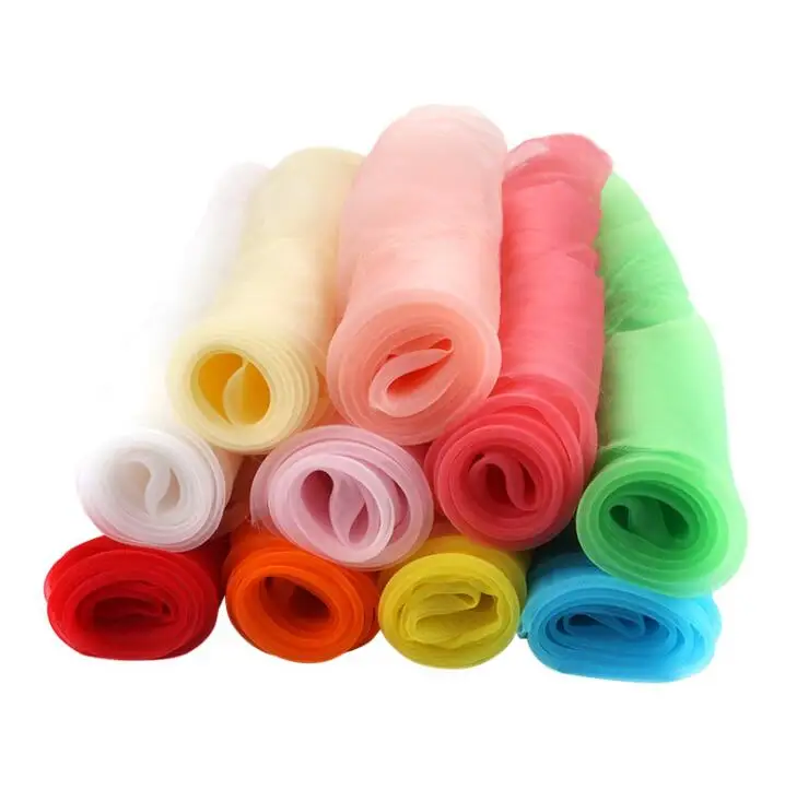 Качественная ткань для свадебных платьев прозрачный текстиль из