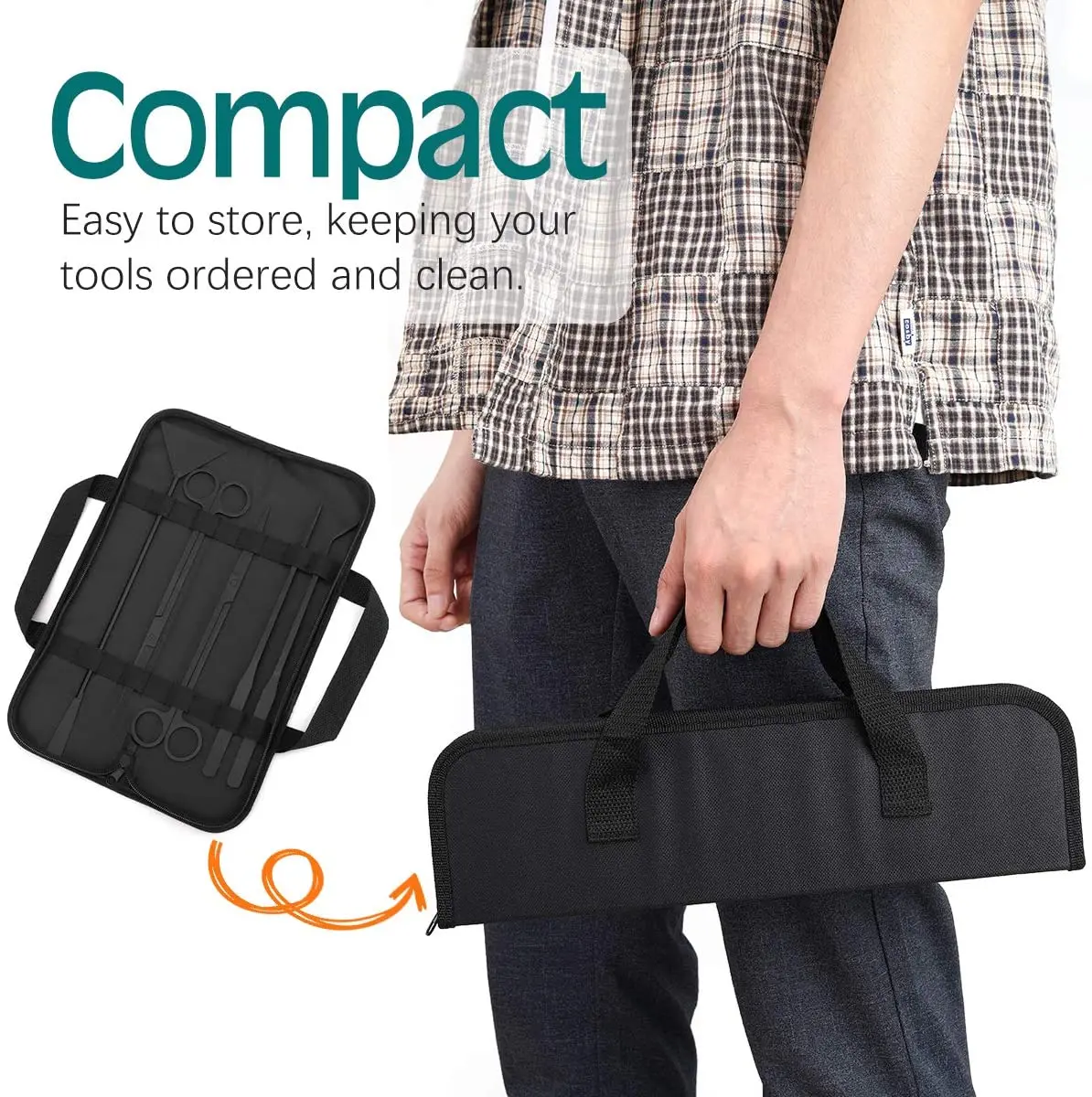 5 In 1 Long Stainless Steel Tweezers Scissor Aquatic Plants Cleaning Tool for Aquariums & Fish Tank Aquarium Scissor Tools Kit