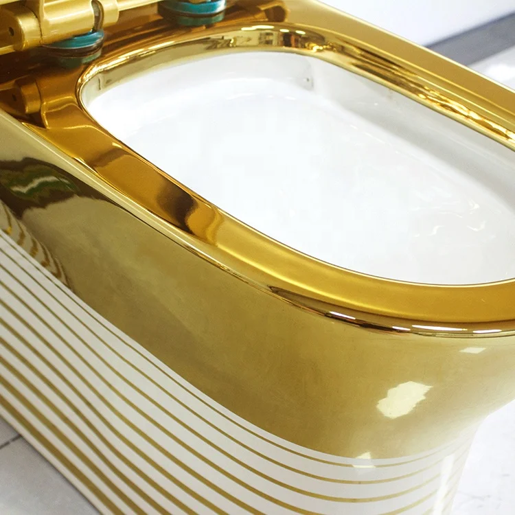 Объединенный арабский Эмираты ванная комната керамический Золотой Туалет набор