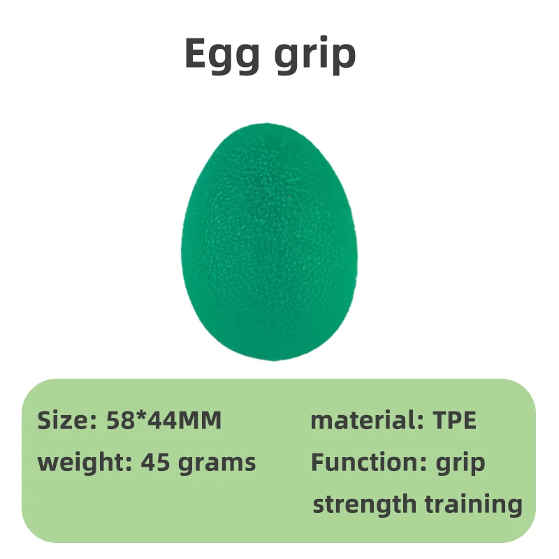 Tpe Eggs Shaped Hand Grip Balls Massage Ball Soft Hand Grip Strengthener Hand Grip Exercises for Seniors Relaxing Toys Unisex