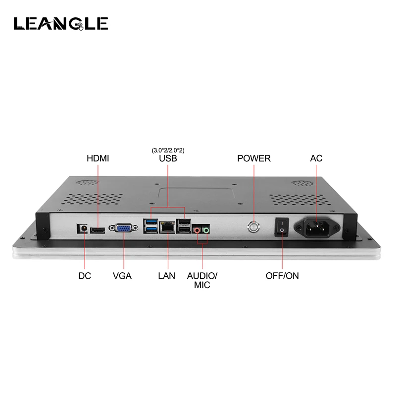 15.6 Inch FHD Touch Monitor Commercial Use Windows OS PCAP Touchscreen All-In-One Computer 4G RAM 120G SSD RS232*1 RJ45*1 VGA*1