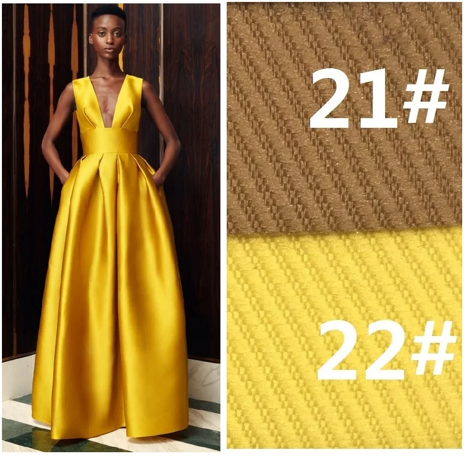 2-Tones color Mikado fabric for strctured designs