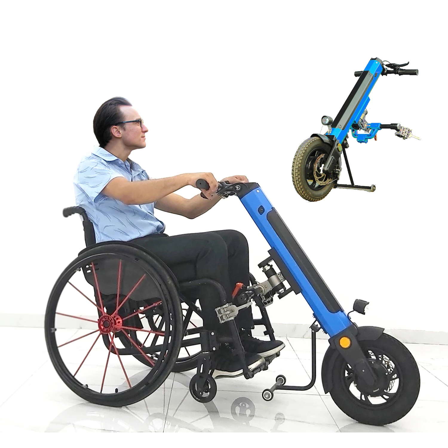 25km/h Maximum load weight 120kg spare part for wheelchair electric bicycle kit wheelchair tractor