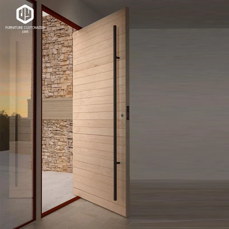 America top sale luxury design entrance doors villa front entry wood pivot door