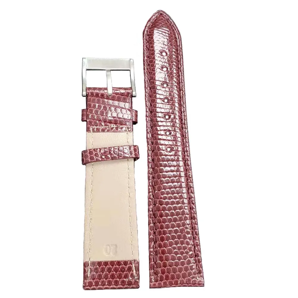 16mm 19mm 22mm Genuine Green Teju Lizard Skin Deployment Replacement Watch Strap Band for Cartier watch