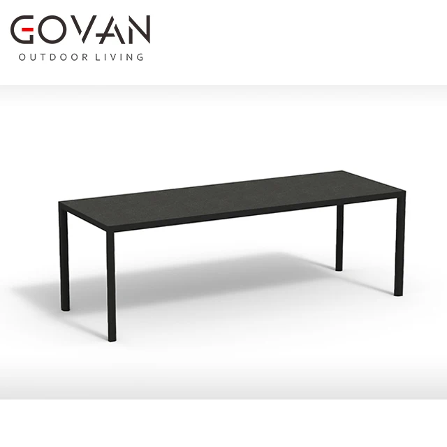 Outdoor Furniture New Model Modern Style Garden Hotel High End Aluminum Dining Table