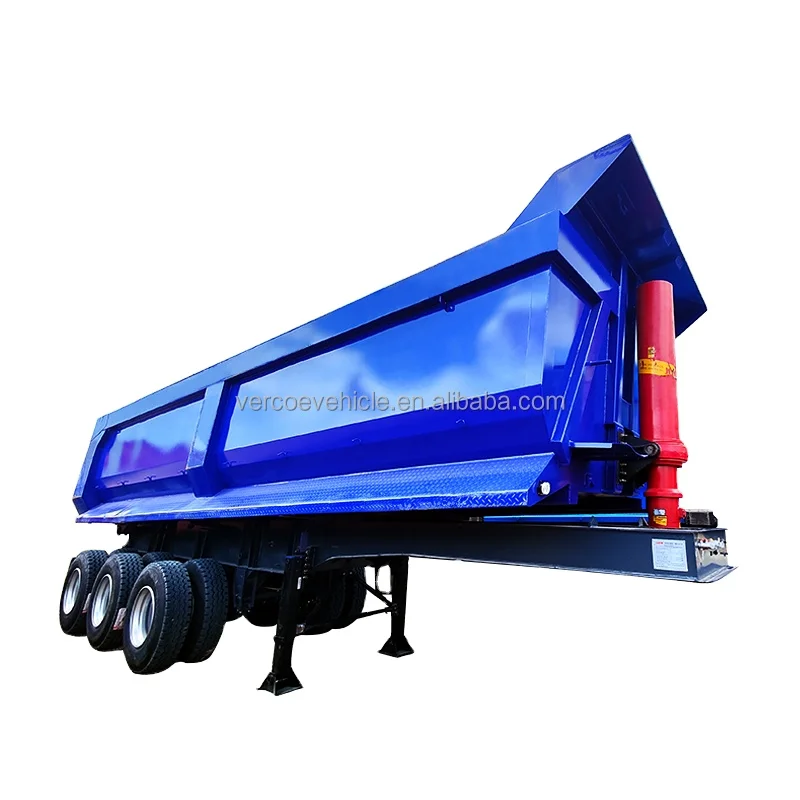 3 оси 4 32cbm 45cbm 60 тонн Самосвальный Полуприцеп для продажи