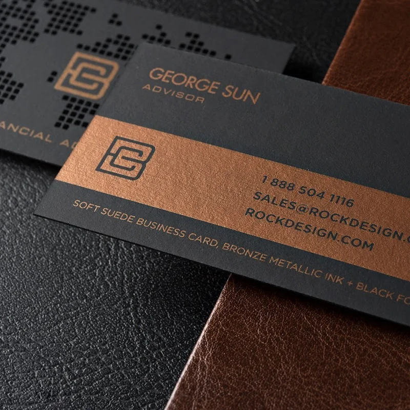 
Free design two Sides Printing advertising QR code card embossed number card customized business card 