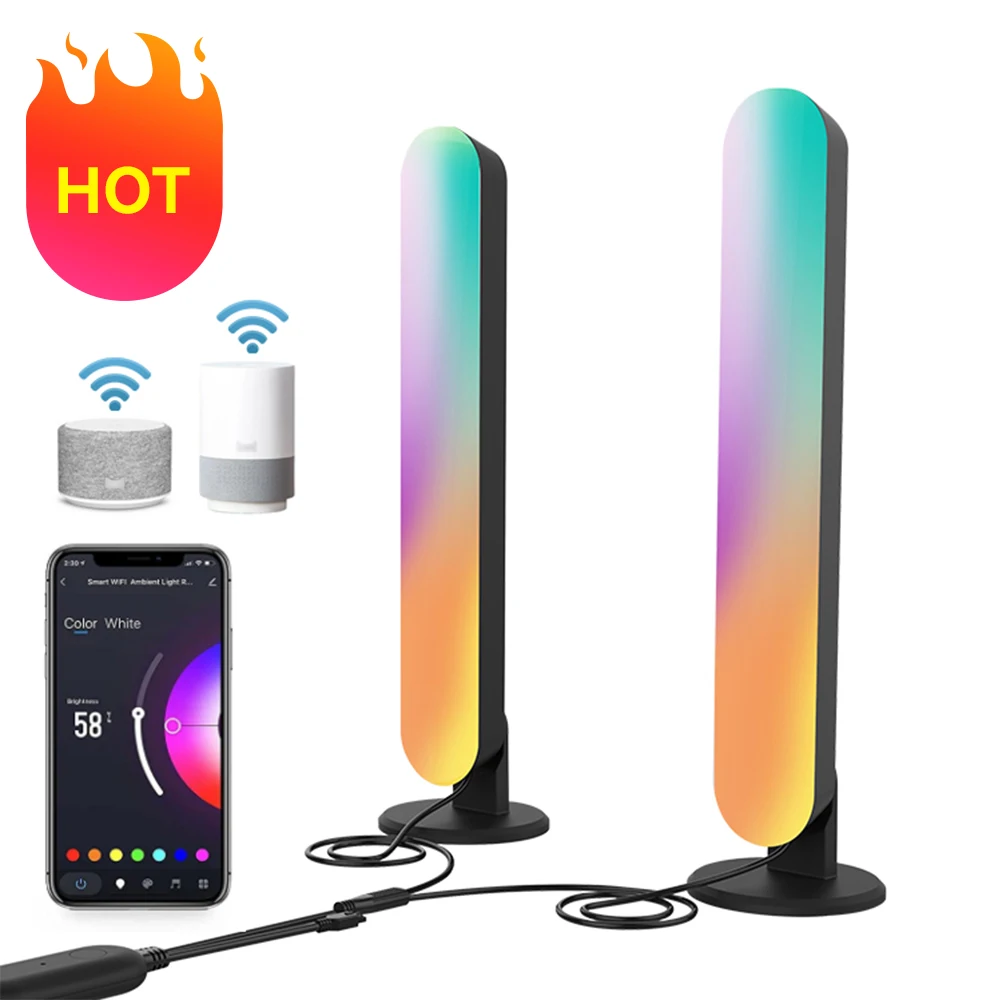 Wholesale Price Living Room Party Computer Game Atmosphere Light USB Outlet Modern LED RGB Table Lamp