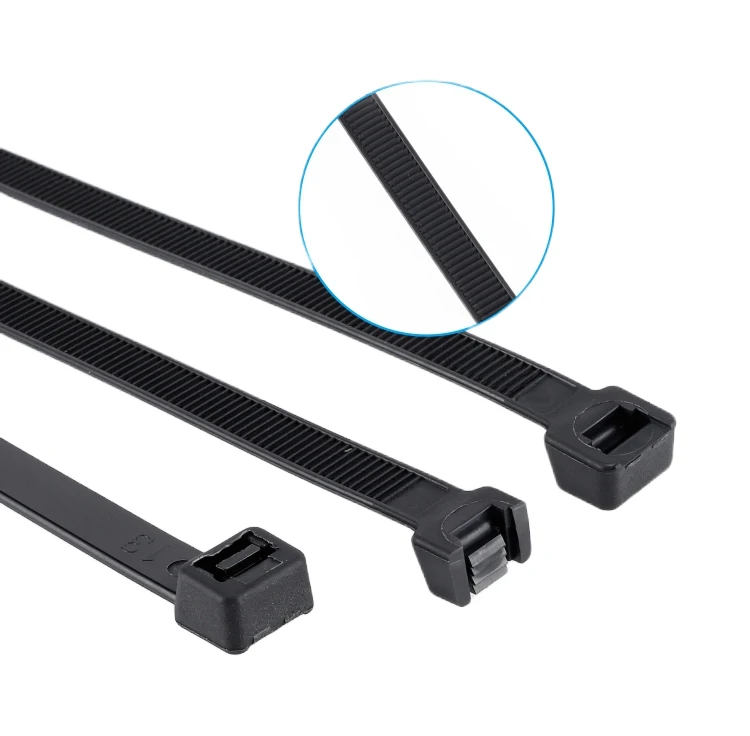 Multi-Purpose Cable Tie Nylon 66 Black Color Ties PA66 Nylon 3*150mm Zip Ties Heavy Duty Nylon Plastic