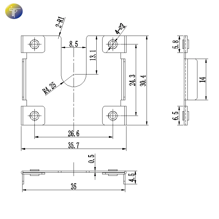 Solar Panel Mounting System Standard Earthing Plate Connected Solar Middle Clamp LEX Earthing Plate To Earthing