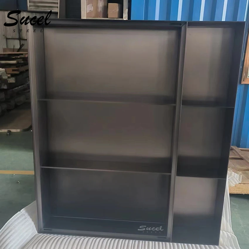 Sucel Steel Cad Drawing Customization Decor Stainless Steel Kitchen Cabinets Art Stainless Steel Furniture