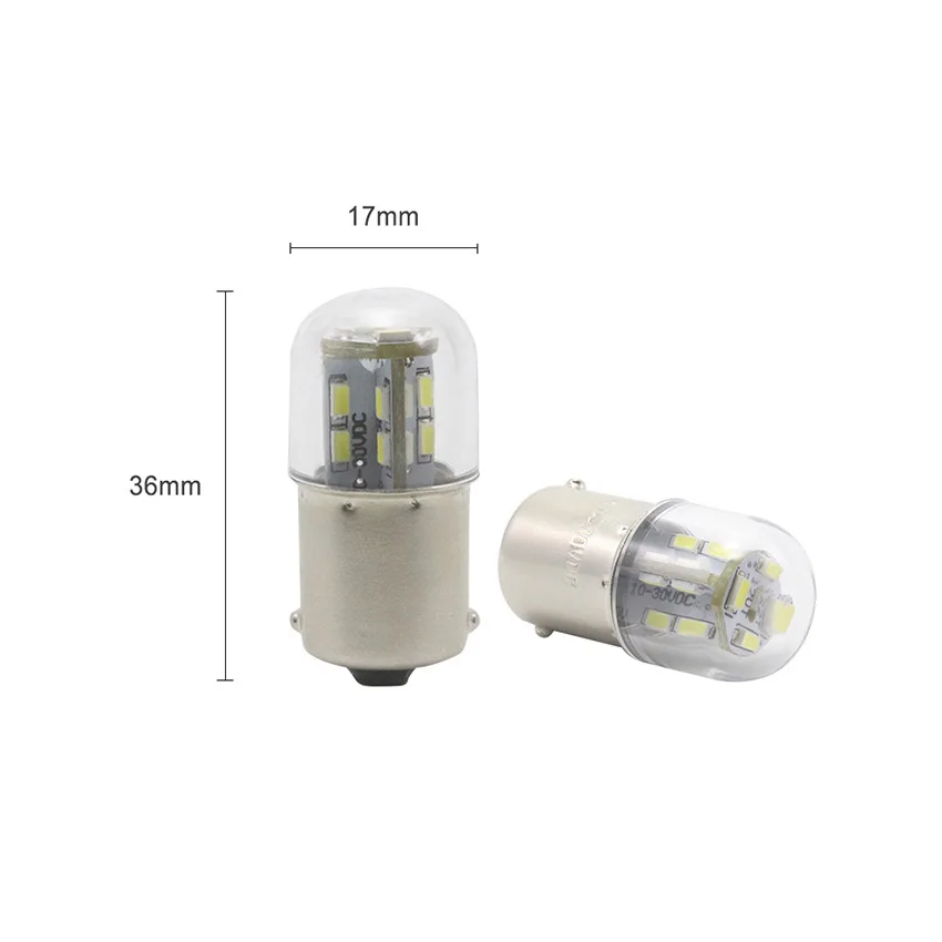 BA15S 2W  Mini LED Bulb 10-30VDC BAY15d B15 BA15s Signal Indicator LED Light Bulb