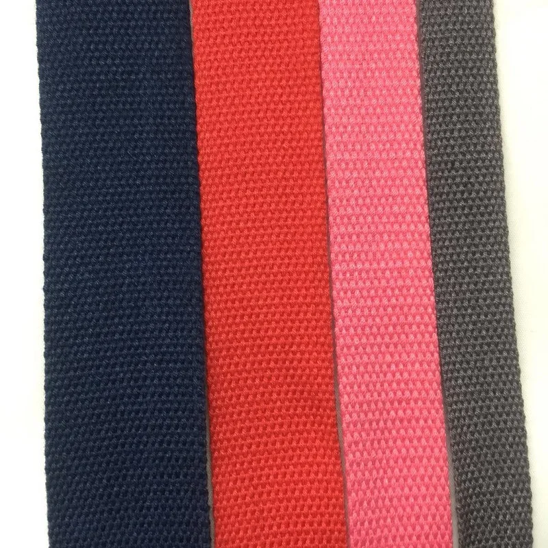 High Quality Wholesale 2.2mm Thickness Cotton Webbing For Clothes Acceptable Customization