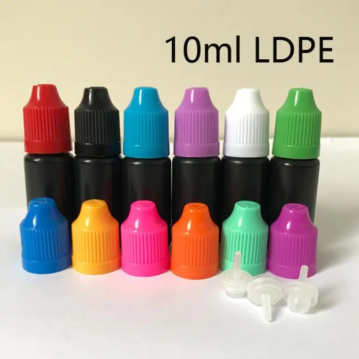 10ml Soft Black PE Bottles