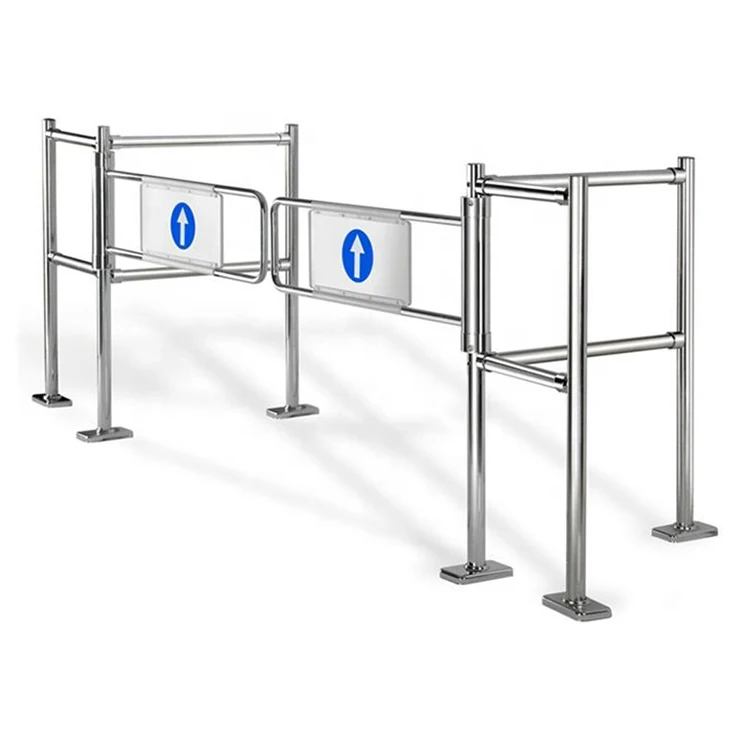 Security Barrier Supermarket Entrance Access Control System Manual Swing Gate