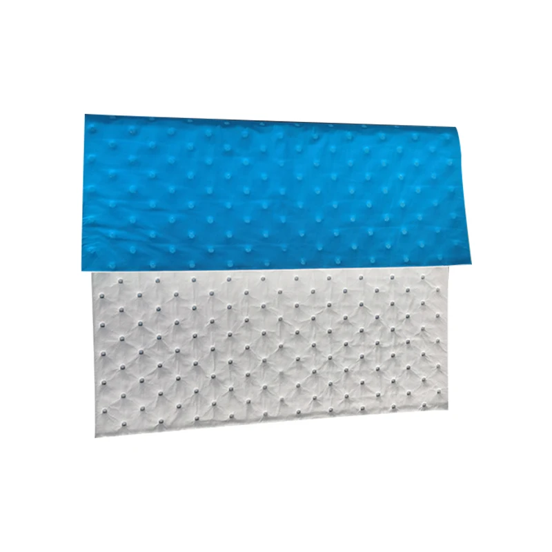 Poly- Backed Anti-slip Anti-leakage Oil/chemical/General liquids absorbent Pads  Rolls Sheets Mats