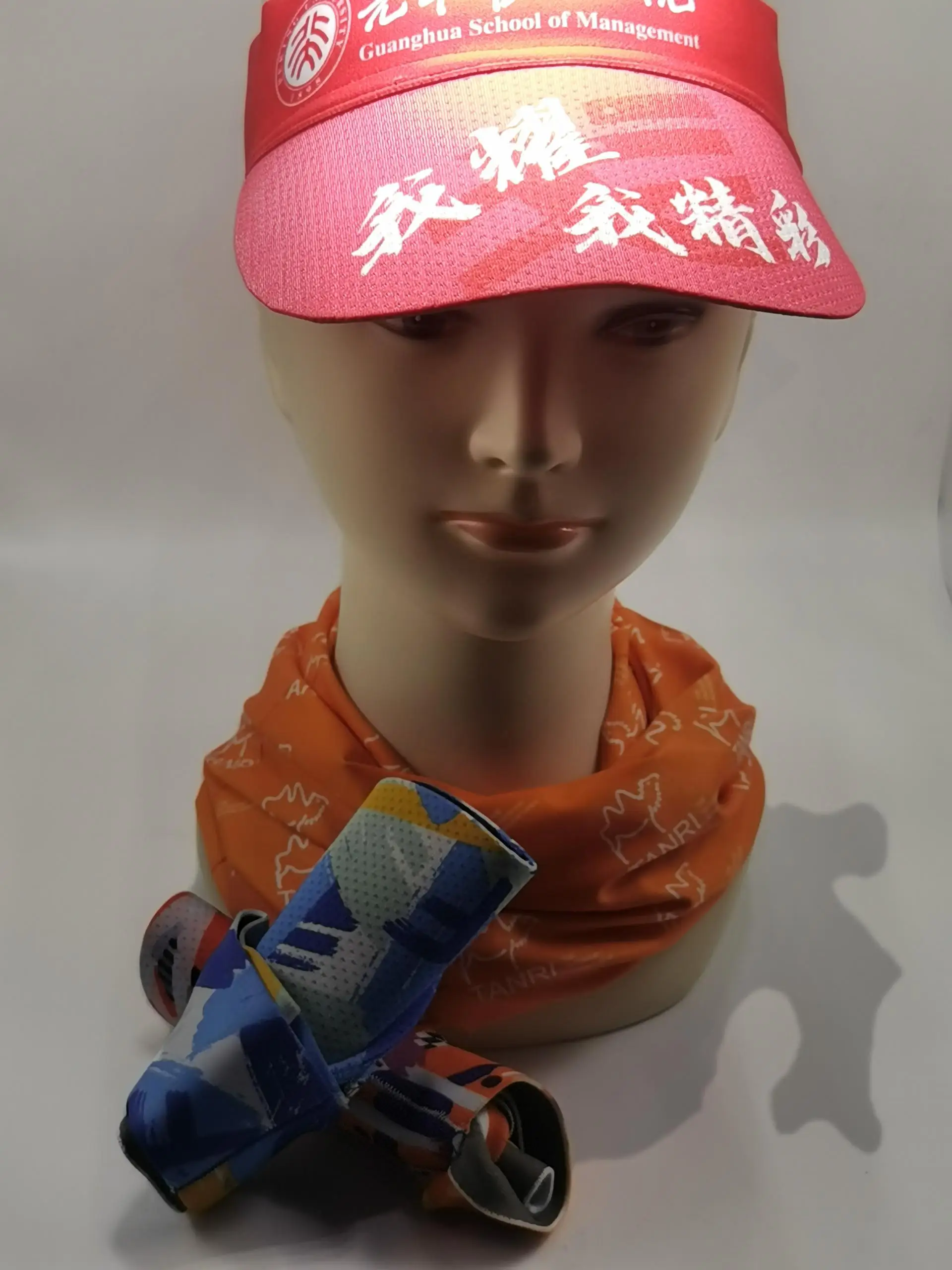 
Folding easy taking customize Printing wholesale sun visors with Bamboo Carbon Fiber Sports Running Headband Sweatband 