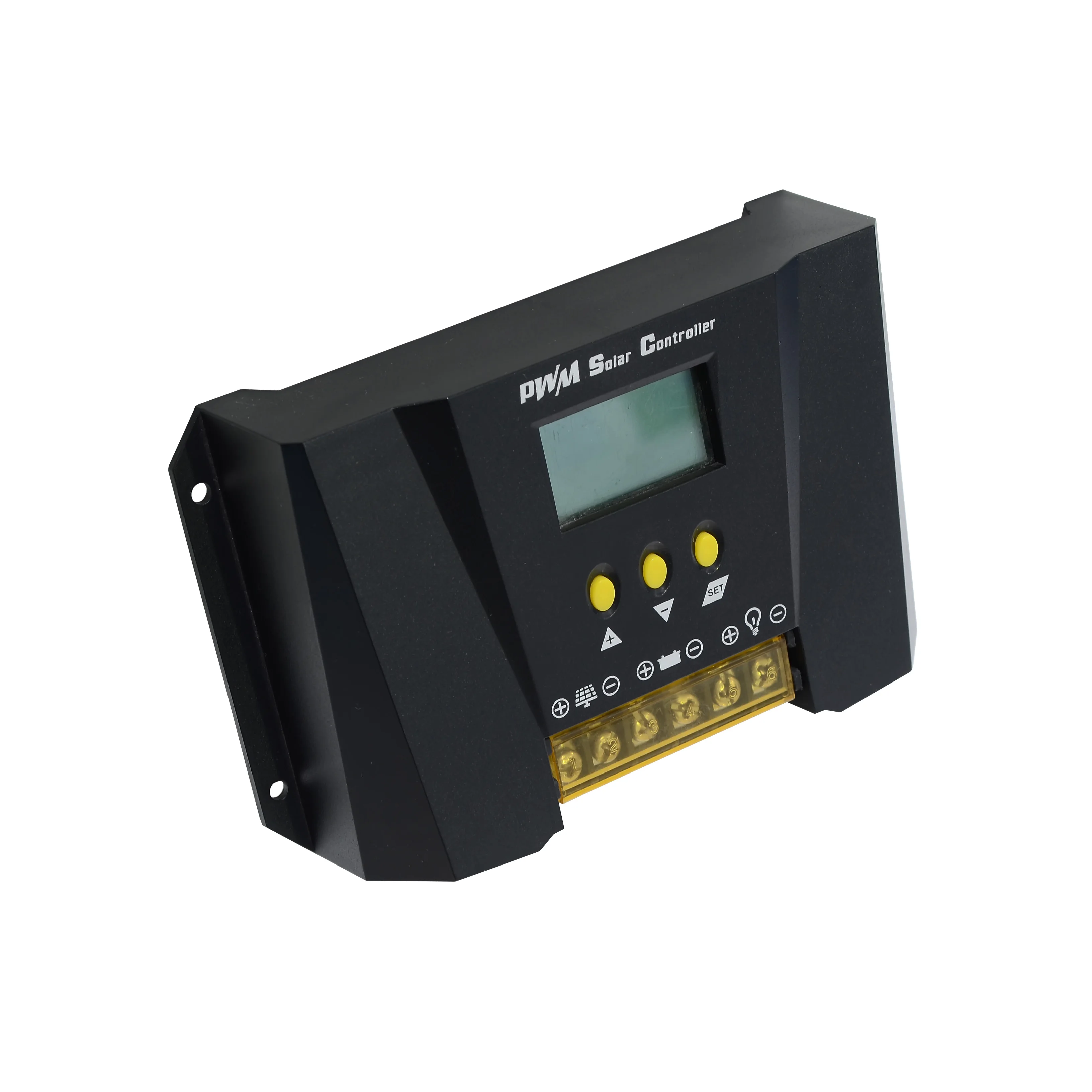 5A-60A 12v/24v/48v waterproof PWM/MPPT solar charge controller with aluminium outer