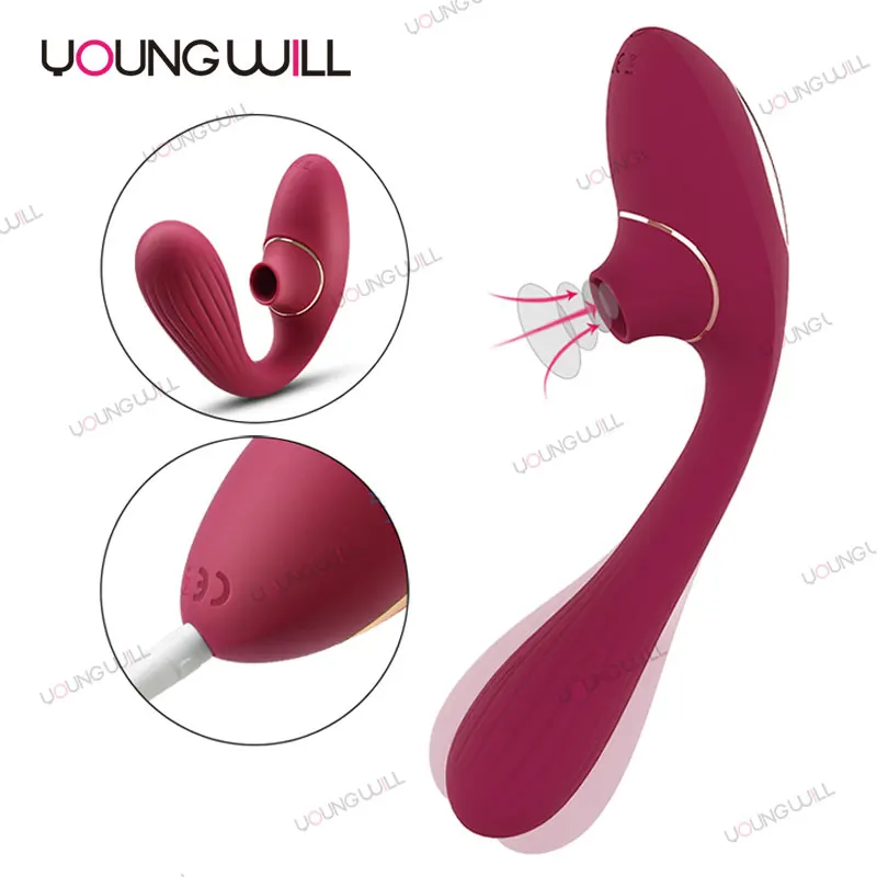 dina Vagina Vibrator massage Sucking Clitoris Stimulation Orgasm Sucker Vibrating Dildo Erotic Adults Sex Toys for Women