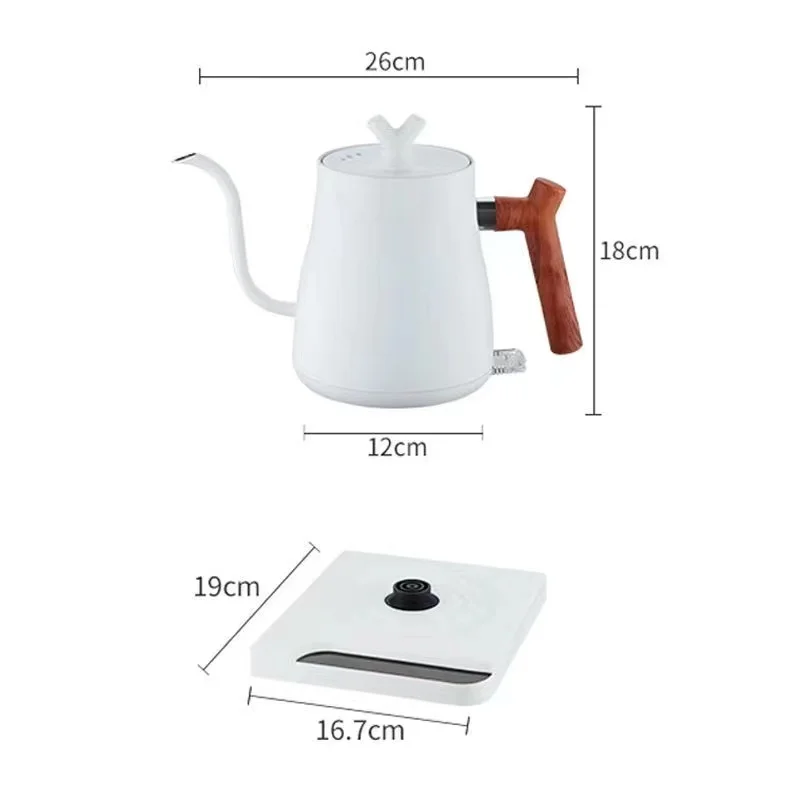Smart keyboard, slim mouthed electric water 1000ml household electric kettle, cordless electric kettle certificate with CE